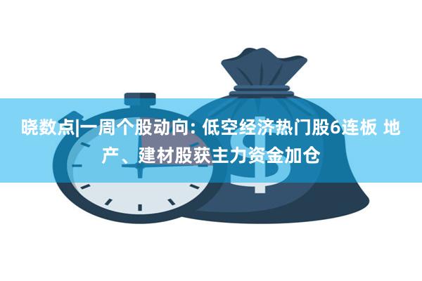 晓数点|一周个股动向: 低空经济热门股6连板 地产、建材股获主力资金加仓